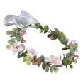thumbnail image 2 of MasteelfCA Couronne de Mariée, Bandeau en Flocage, Couronne Florale Décorative pour Mariée, 2 of 8