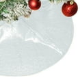 thumbnail image 5 of White Christmas Tree Skirt, CXALSSY 48 inches Round Christmas Tree Skirt for XMAS Party Christmas Tree Decoration, 5 of 6
