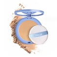 thumbnail image 1 of TQEHS Polvos compactos para el rostro, polvos de acabado que controlan la grasa, maquillaje en polvo mate suave, base de maquillaje resistente al agua de larga duración, maquillaje natural para rostro, 1 of 6