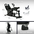 TEETER Power10 Elliptical Rower Resistance Workout Machine w/ Bluetooth