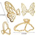 thumbnail image 3 of Pinzas para el pelo La Jolie Jasmin Butterfly de metal, 6 paquetes, 3 of 7