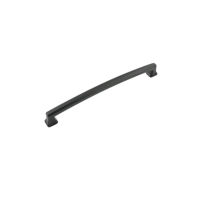 Hickory Hardware P3237-MB 8.8125 in. Center to Center Bridges Collection Pull, Matte Black Finish
