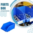 thumbnail image 3 of tamizeot 10pcs/set Stackable And Stable PE Storage Container - Big Opening And Label Heavy Load-bearing Latch Made Of PE Blue X2:250*150*120mm 1Set, 3 of 6
