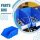 thumbnail image 3 of Riwesomey Caja de almacenamiento de PE duradera y apilable de 10 piezas con etiqueta - Pestillo de apertura grande de carga pesada Función de Herramientas eléctricas Azul X1: 180*120*80mm, 3 of 6