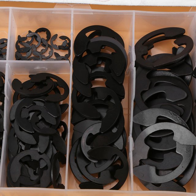 300PCS E Clip Assortment Kit, Sturdy and Durable Retaining Ring Set , Suitable for a Wide Variety of Securing Tasks Around Repair Shop or Home