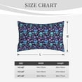 thumbnail image 4 of Rateoe Funny Skull Flower Pattern Pillow Covers with Invisible Zipper(Pillows are not Included) Standard Pillowcases-16"x24", 4 of 6