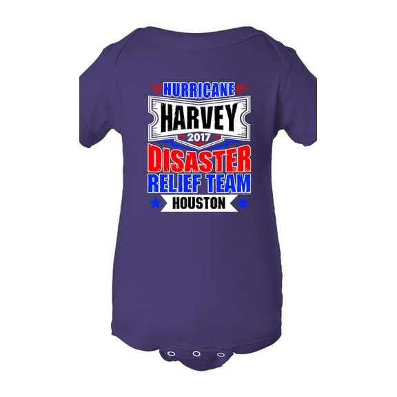 Hurricane Harvey Disaster Relief Team Houston 2017 DT Infant Baby Rib Bodysuit