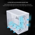 thumbnail image 4 of Funda para ordenador Lian Li O11D MINI V2 Flow White con 5 ventiladores, 4 of 8