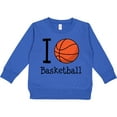 thumbnail image 2 of Inktastic I Heart Basketball Toddler Sweatshirt, 2 of 4