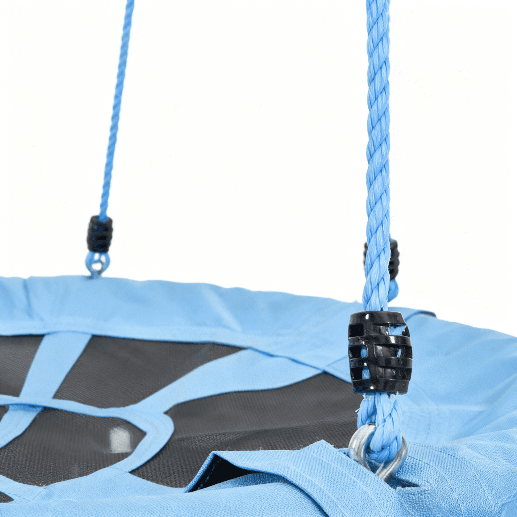 Leumius Double Swing Set with Slide for Playground,Backyard Playset,Blue&Pink