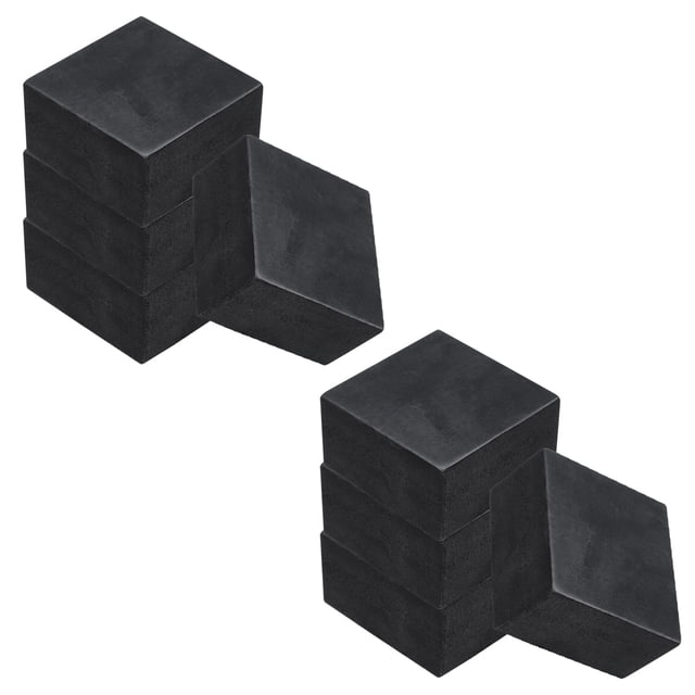 Uxcell 8 Pack Almohadillas de Caucho Anti Vibración, 2" x 2" x 1" Almohadillas de Lavadora Absorbentes de Choque, Mat Protector Antideslizante para Lavadora Secadora Compresor de Aire