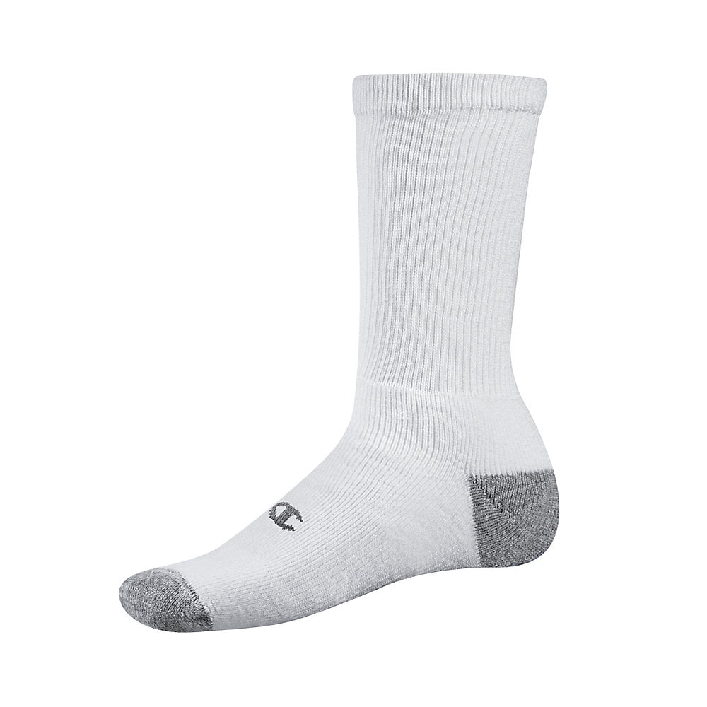 Champion No-Show Socks 6-Pack Double Dry Men/'s Shoe Size 6-12 Black or White