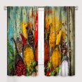 thumbnail image 1 of Spicy Curtains for Kitchen,Vegetable Fruit Country Style Curtains for Bedroom Farmhouse Decor,Cooking Theme Farm Drape 2 Panel Sets,52x84 Inch, 1 of 5