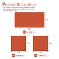 thumbnail image 2 of Snubbull 3 Pack Outdoor Replacement Cushions for 4-Seater Wicker Rattan Loveseat Sofa Chair Patio Furniture, 36 x 18 x 3,18 x 18 x 3, Orange, 2 of 7
