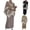 Khaki, variant on Wensltd Womens Knit 2 Piece Sweater Sets Long Sleeve Pullover Tops Elastic Waist Wide Leg Pants Lounge Set