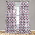 thumbnail image 5 of Ethnic Curtains 2 Panels Set, Traditional Middle Eastern Pattern with Floral Elements Timeless Motifs, Window Drapes for Living Room Bedroom, 56"W X 84"L, Multicolor, by Ambesonne, 5 of 5
