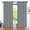 Gray Printed, variant on Blackout Curtains, 52 x 84 inch Black Curtains Set of 2 Panels, Thermal Insulated Room Darkening Curtains for Bedroom, Privacy Protection