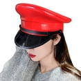 thumbnail image 2 of Sombrero de disfraz Perfecl con visera de cuero Artificial, Bar rojo 61, 2 of 7