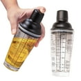 thumbnail image 2 of DJN Up to 70% Off Glass&Bottle Stainless 400ml Glass With Graduated Shaker Formula Shaker Cup Milk Tea Shaker Stainless Mixing Cup Shaker Glass Shaker Glass Black One Size, 2 of 8