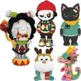 thumbnail image 2 of Bloques de construcción mágicos de payasos aterradores grandes de 86 cm, modelo de hombre esqueleto de moda, juguete de dragón Kawaii, figuras de ladrillos ensambladas para regalo de niños, 2 of 5