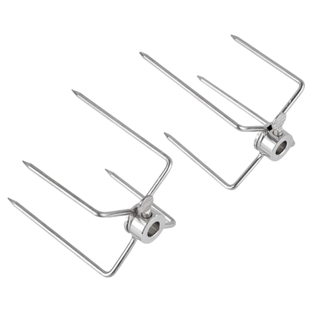 Advancent Juego de 2 herramientas de acero para barbacoa, para deliciosos tenedores. El orificio interior del tenedor es de 11,5 mm, compatible Estufas de camping