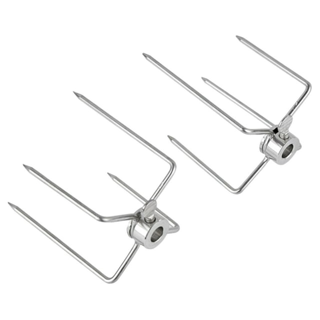 Advancent Juego de 2 herramientas de acero para barbacoa, para deliciosos tenedores. El orificio interior del tenedor es de 11,5 mm, compatible Estufas de camping