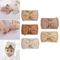 thumbnail image 4 of 5x Diademas suaves para bebés zo para el cabello Adorable Bowknot Turbante Tejido para cabeza Diademas para cabeza para accesorios de fotografía de doble capa Yotijar Diademas para niñas, 4 of 10