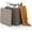Brown, variant on BarefHaven 11.5 Gallon Water-proof Deck Box, Outdoor Patio Storage Box w/Removable Lid &, Faux Rattan Storage Container Side Table, All Weather Patio Furniture Extra Seat for Poolside (Black)