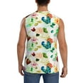 thumbnail image 4 of Kdxio Floral Vintage for Men's Muscle T-shirt,Sleeveless for Workout Running Athletic Gym Lounge Casual, 4 of 7