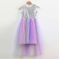 thumbnail image 2 of Kogui Girls Dresses Graduation Girls Dress Basic Short Sleeve A Line Swing Skater Twirl School Party Dress Size 6-7 (Purple,6-7 Years ), 2 of 6