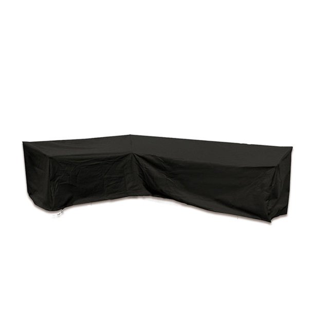 Cubiertas para muebles de patio al aire libre Impermeable Rip-Stop Anti-UV Cubierta de sofá para exteriores resistente con cubierta de sofá (en forma de L-118''X118'')