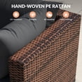 thumbnail image 3 of Poteban Patio Furniture Sets, Modular Rattan Outdoor Patio Sectional Furniture Sofa Set, Wicker Patio Conversation Set for Backyard,7PCS, 3 of 8