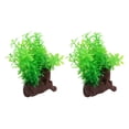 thumbnail image 4 of Fish  Artificial Plants Decorations, Aquarium  Imitation Plants Durable PE Beautiful Green  For Office, 4 of 8