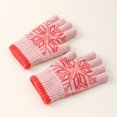thumbnail image 2 of Womens Winter Gloves Warm Half Pointer Knitted Woolen Anti Frost Gloves, 2 of 3