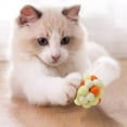 thumbnail image 3 of Pet Toys Colorful Pom Poms Woolen Yarn Cat Rattle Toys Bouncy Chew Interactive Toys for Indoor Outdoor Cat, 3 of 5