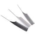 thumbnail image 2 of Parting Comb, Foiling Comb Safe Compact Glossy Round Professional Reliable  For Individual Hairdressing For Barber Shops For, 2 of 8