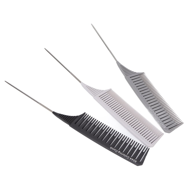 Hair Comb, Long Lasting Glossy Round Foiling Comb Light Weight For Salon For Individual Hairdressing For Barber Shops Set 1,Set 2,Set 3,Set 4