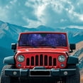 thumbnail image 4 of Psesaysky Purple Galaxy Car Windshield Sun Shade for Car Front Window Block UV Rays Foldable Sun Visor Protector Sunshade to Keep Your Vehicle Cool 52.95”x 16.14”, 4 of 7