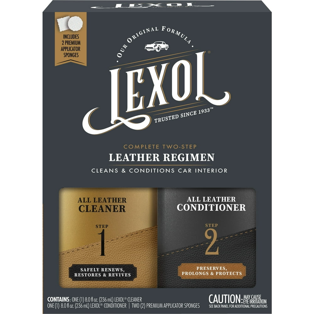 Lexol Complete 2Step Leather Care Cleaner & Conditioner Kit with