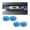 Blue, variant on Chasenew 4 Pack Car Headrest Collars, Bling Car Head Rest Collars Rings Decor, Rhinestone Car Head Rest Collars, Diamond Interior Car Seat Accessory (Multicolour)