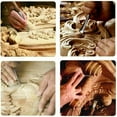 thumbnail image 2 of CJC Wood Carving Knife Set, 8 Pcs Hand Carving Tool Set for DIY Sculpture Carpenter, 2 of 10