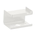 thumbnail image 1 of Portarrollos de papel higiénico con estante, organizador de pañuelos multifuncional, papel de baño Blanco Estilo B, 1 of 9