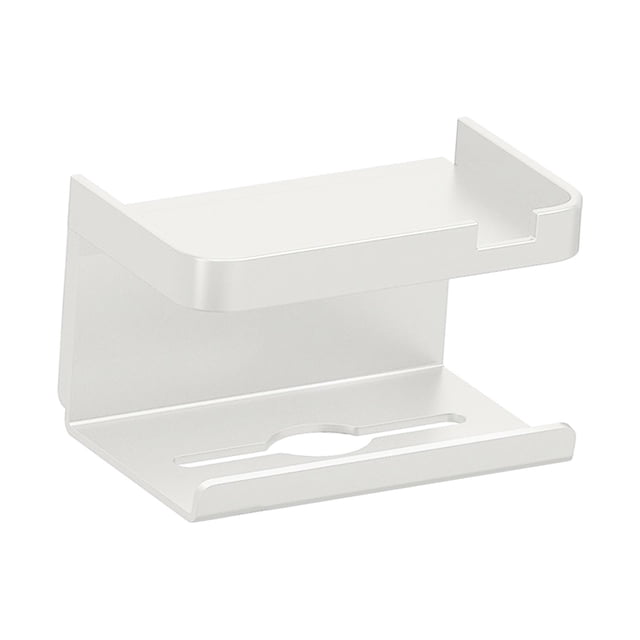 Portarrollos de papel higiénico con estante, organizador de pañuelos multifuncional, papel de baño Blanco Estilo B