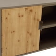 thumbnail image 5 of DecMode 39" x 34" Brown Wood 1 Shelf and 2 Doors Cabinet, 1-Piece, 5 of 12