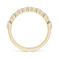 thumbnail image 2 of Angara Natural 1.22 ct Diamond Semi Eternity Wedding Ring in 14K Yellow Gold – April Birthstone Jewelry | Diamond Wedding Band (Ring Size - 8.5), 2 of 10