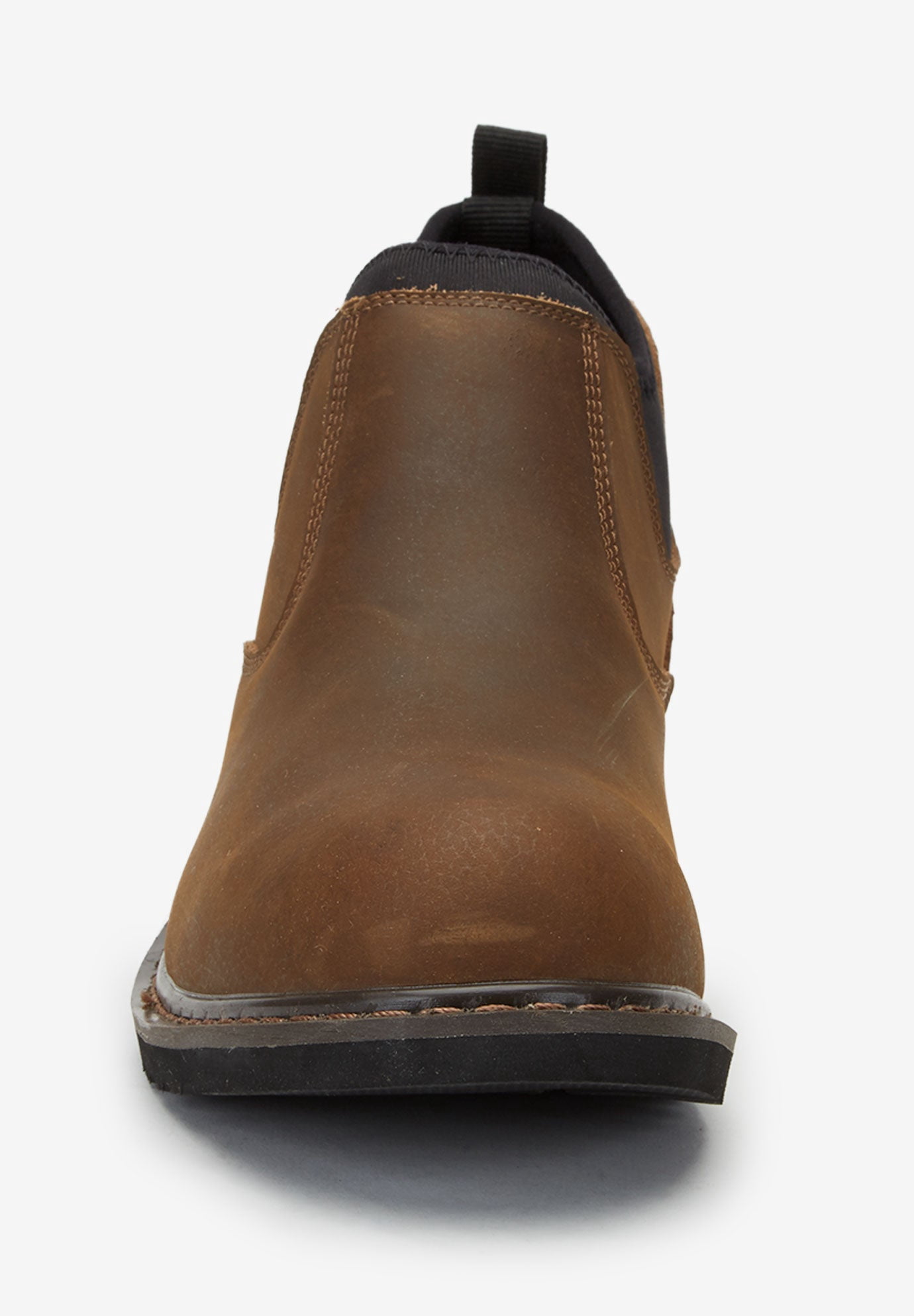 Boulder Creek Big & Tall Mens Size 14 XX Black Leather Slip On Ankle Boots (New) Boulder Creek By Kingsize Men main image 3