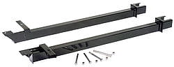 Competition Engineering C3118 Bolt-On Frame Connector Set - Black Powdercoated Steel, 2-Piece, For Drag Racing