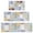Pioneer Flower Floral-3, variant on Pioneer Flower Floral Print Pattern Kitchen Rugs Sets Of 3,Kitchen Runner Rugs Non Skid Washable,Decorative Kitchen Floor Mats for Kitchen,Sink,Laundry,17"x30" 17"x47" 17"x59"