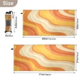 thumbnail image 4 of Quick-Dry Beach Towel 71x31in with Storage Bag, Sand Free Microfiber Towel for Travel, Swimming, Camping Orange Color Clash Pattern, 4 of 9