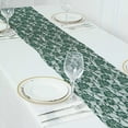 thumbnail image 4 of BalsaCircle 12x108 in Hunter Green Rose Floral Lace Table Runner Wedding Party Events Reception Home Decorations Supplies, 4 of 8